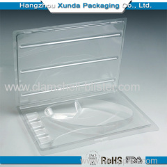 Plastic clear clamshell packaging
