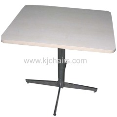 banquet table with cross stainless steel table leg