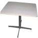 banquet dining table with stainless steel table base