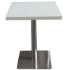 artificial stone top with stainless steel base restaurant dining table