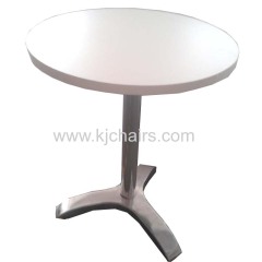 fireproof restaurant dining tabe/ aluminum base dining table