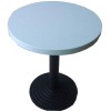 artificial stone top round restaurant table