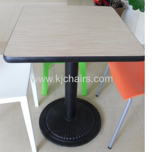 fast food dining table with cast iron table base