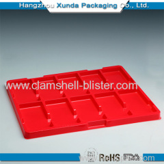 Plastic trays with compartments