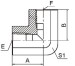 90 Degree elbow npt female tube fitting