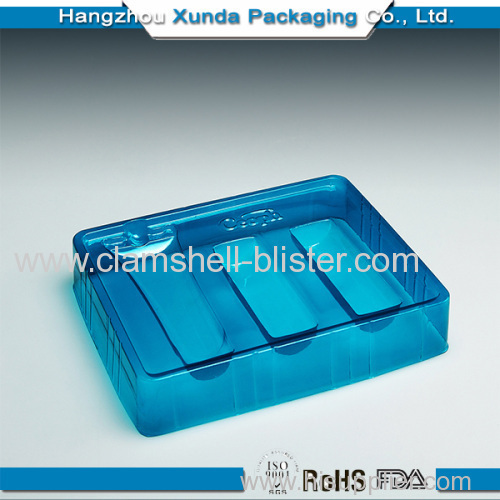 Plastic cavity tray for cosmetic pack