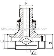 Carbon steel ACHC-OG ADHD-OG ACHC-OG/RN ADHD-OG/ RN Hydraulic fittings metric male adjustable stub end ISO 6149 run tee