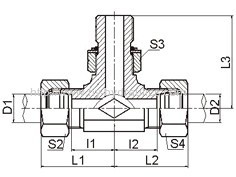 Carbon steel ACHC-OG ADHD-OG ACHC-OG/RN ADHD-OG/ RN METIC MALE 24° CONE/ METRIC MALE ADJUSTABLE STUD END ISO 6149 BRANCH