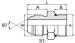 90° JIS GAS MALE 60° cone/ NPT male fittings 1SO