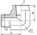 90° ELBOW BSPT MALE/ BSPT FEMALE ADAPTER