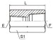 BSPT thread hydraulics fittings 7T