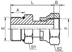 SAE O-RING boss S-series ISO 11926-2/ ORFS female adapters