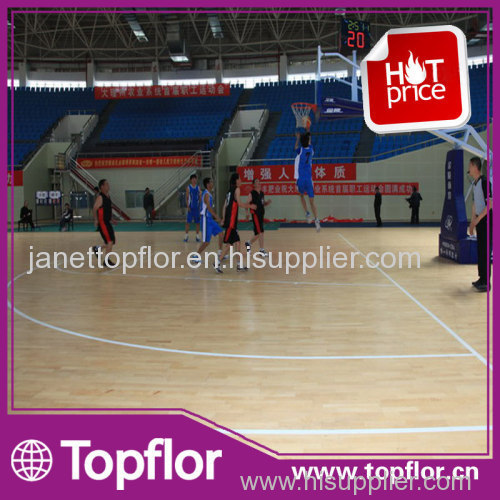 Factory OEM gymnasium basketball flooring in stock