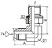 90°Elbow JICmale 74° cone/ Metric male adjustable stud end L-series ISO6149-3 Fittings
