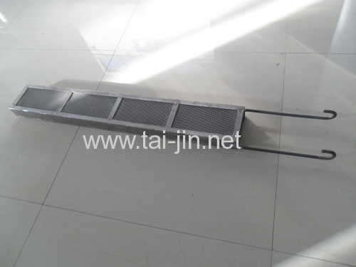 Square titanium anode basket for metal