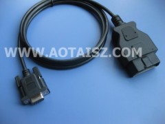 J1962M diagnostic cable to DB9F low profile connector