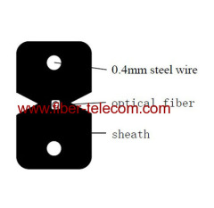 1 fiber FTTx Fiber Cable with Steel Wire strength member