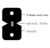 2cores FTTX Fiber Optical Cable with Steel Wire Strength Member