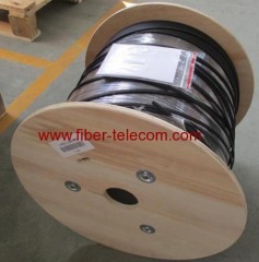 2-core FTTH Indoor Cable with 0.4mm Steel Wire strength member