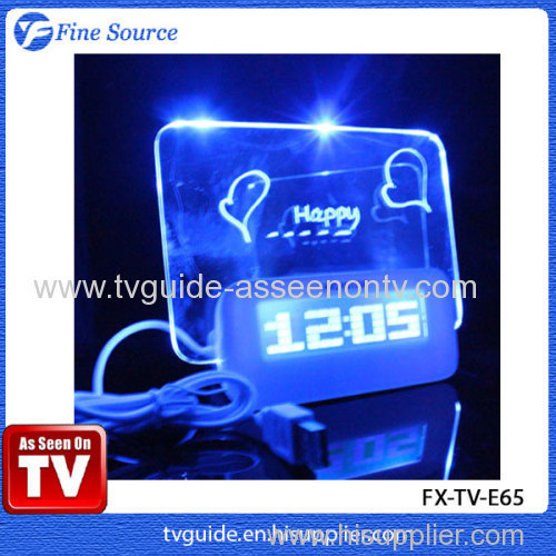 LCD Message Board Clock Fluorescence electronic clock