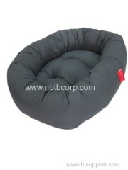 Cute grey donut pet beds of T/C fabric