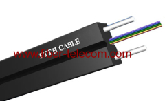 6-core FTTH Indoor Cable with 0.4mm Steel Wire strength member