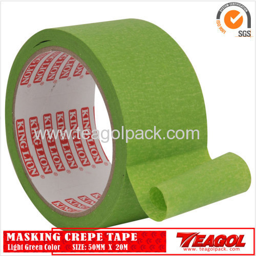 Crepe Paper Tape Light Green Color 50mm x 20m