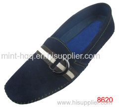 leather weave mens loafer shoes factory in China