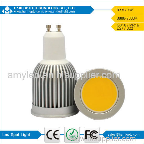 Good quality gu10 cob spot lights 7w 3w/5w/7w/9w CE&RoHS certificated