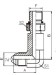 90° elbow JIC male 74° cone/ Long SAE o-ring boss L-series ISO 11926-3 Tube adapters 1JO9-OG/L