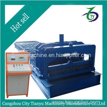 Russian style glazed metal roof tiles roll forming machine