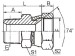 BSPT MALE/ JIC female 74° seat Adapters