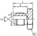 JIC male 74° cone plug 4J