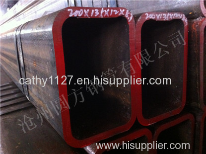 large diameter seamless rectangular steel pipe