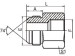 JIC male 74° cone/BSP female Fittings 5JB