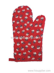 flower red Oven Mitt