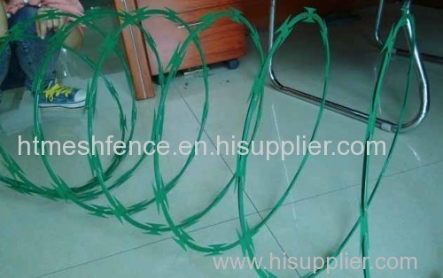 PVC-coated Razor Barbed wire concertina wire