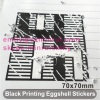 Custom 70x70mm Square Egg Shell Stickers Custom,Non Removable Graffiti Stickrs,Printing Graffiti Art Eggshell Stickers