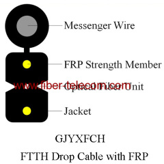 1fiber FTTx Outdoor Cable with FRP Strength member