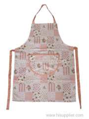 flower apron twill tabric apron
