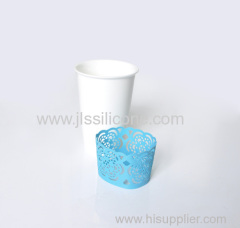 Flower shape silicone ceramic mugs cover