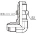 90° JIC male 74° cone bulkhead Adapter 6J9