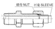 NPT male/ JIC male 74° cone bulkhead Adapter