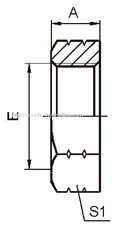 Carbon steel CNC machinery JIC lock nut 8J