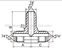 JIC 74°cone flared tube Fittings