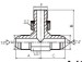 BSP male o-ring/ JIC male Tee