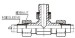 JIC 74°cone flared tube adapters