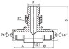 JIC 74°cone flared tube Fittings