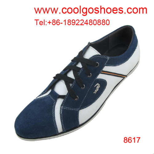 Lace up flat casual men loafers made in China