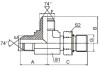 JIC male/ JIC male/ SAE o-ring Tube fittings